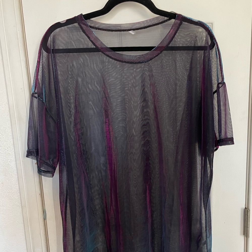 Mesh Shimmer Shirt